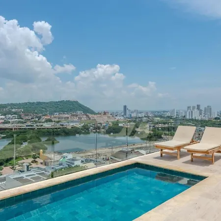 Brand-new Loft - Rooftop Pool - Old Apartamento Cartagena
